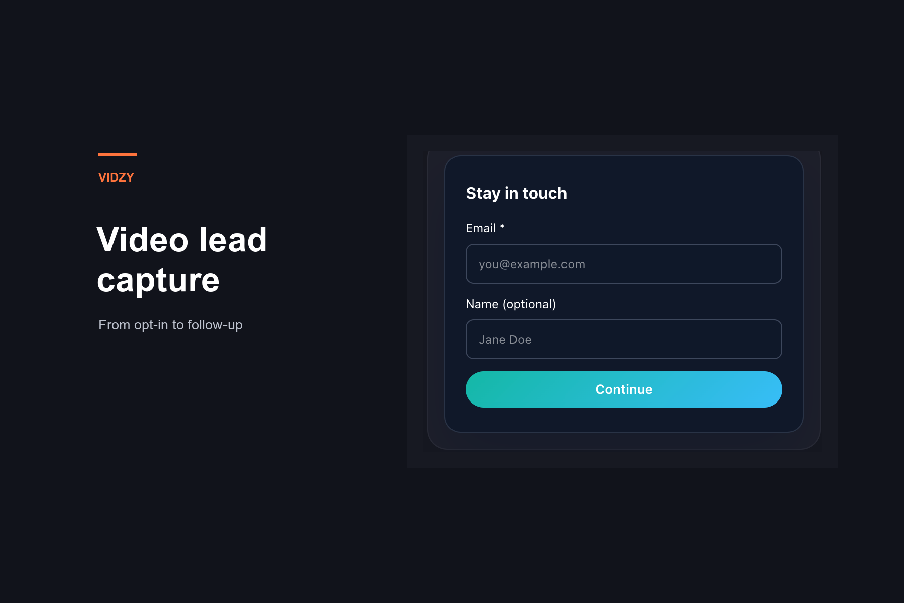 Video Lead Capture with Vidzy: From Opt-In to Follow-Up